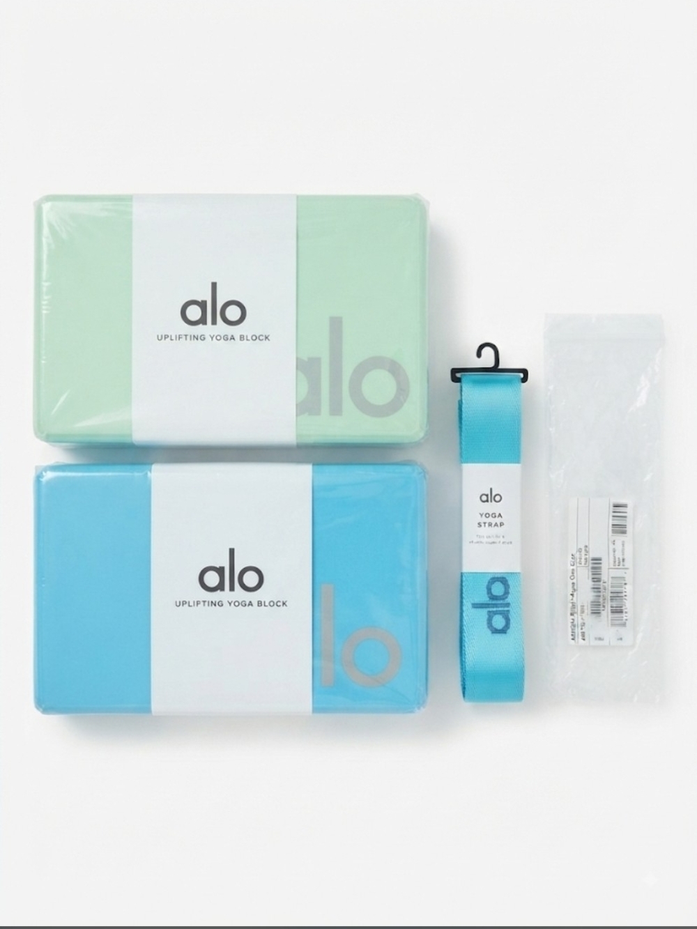 Alo Yoga Uplifting Yoga Block Set & Yoga Strap Bundle